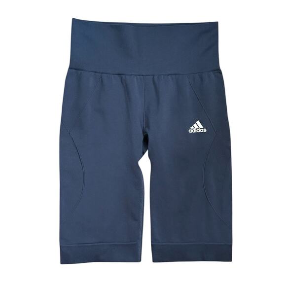 adidas Pants - Adidas Dark Blue Aeroknit Bike Shorts XS